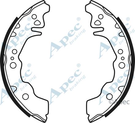 APEC BRAKING Комплект тормозных колодок SHU761